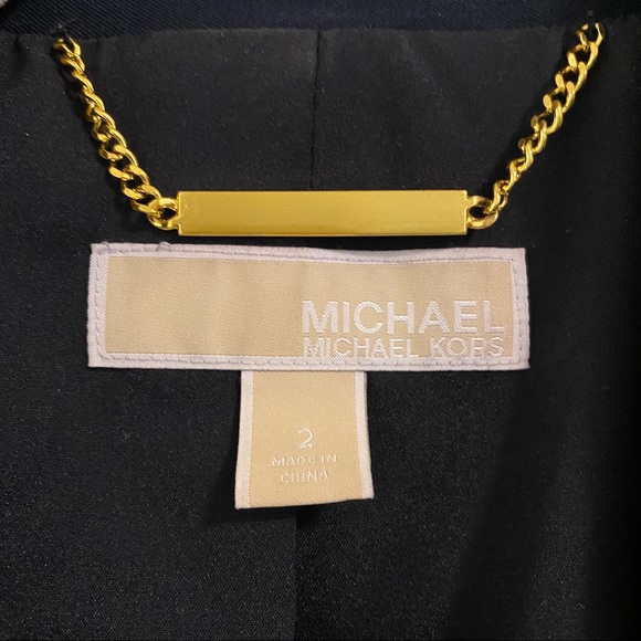 Michael Kors Navy Blazer with gold Buttons - Picture 8 of 8